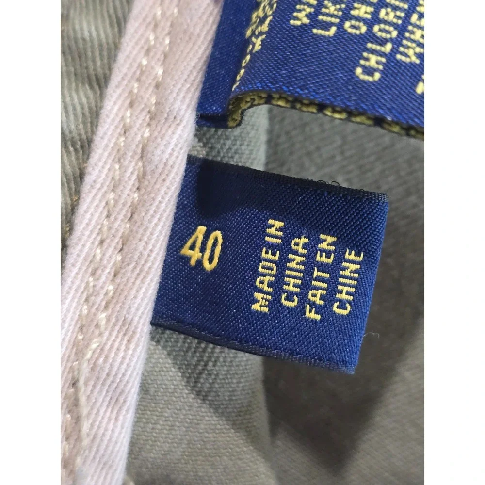 Polo Ralph Lauren Shorts Sz 40 Olive Green Short Cargo Vtg Summer y2k vibes